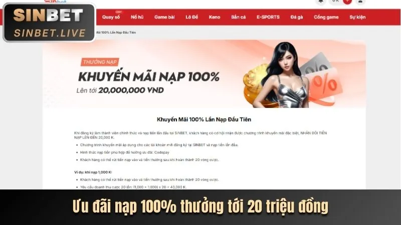Chọn mục nạp tiền trên May88 App
